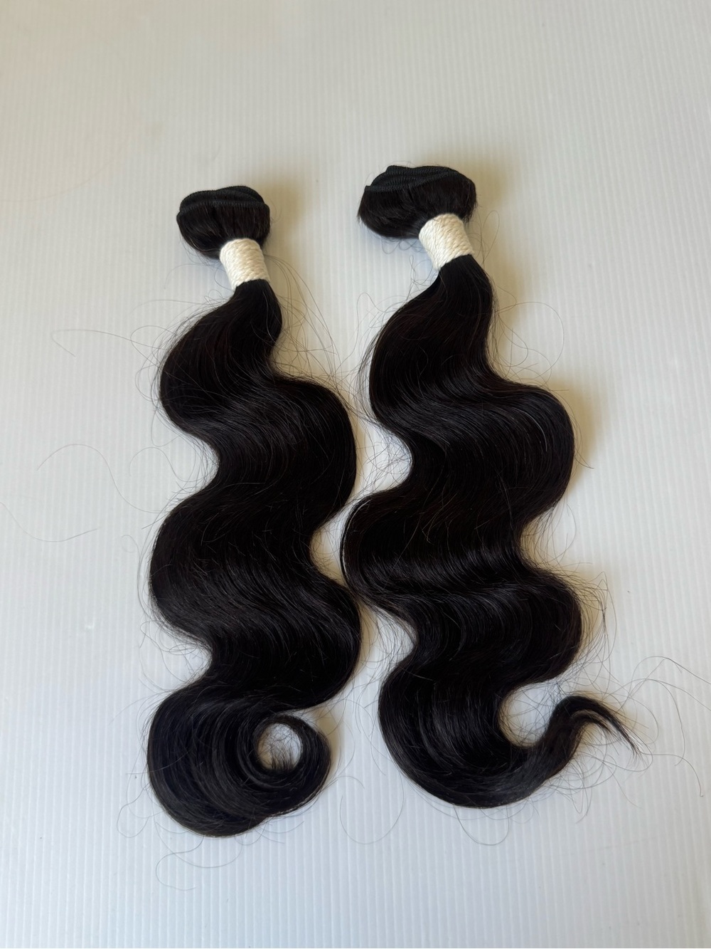 14” & 16” 100% Human Hair Black Body Wave Weft Extensions 100 grms total weight